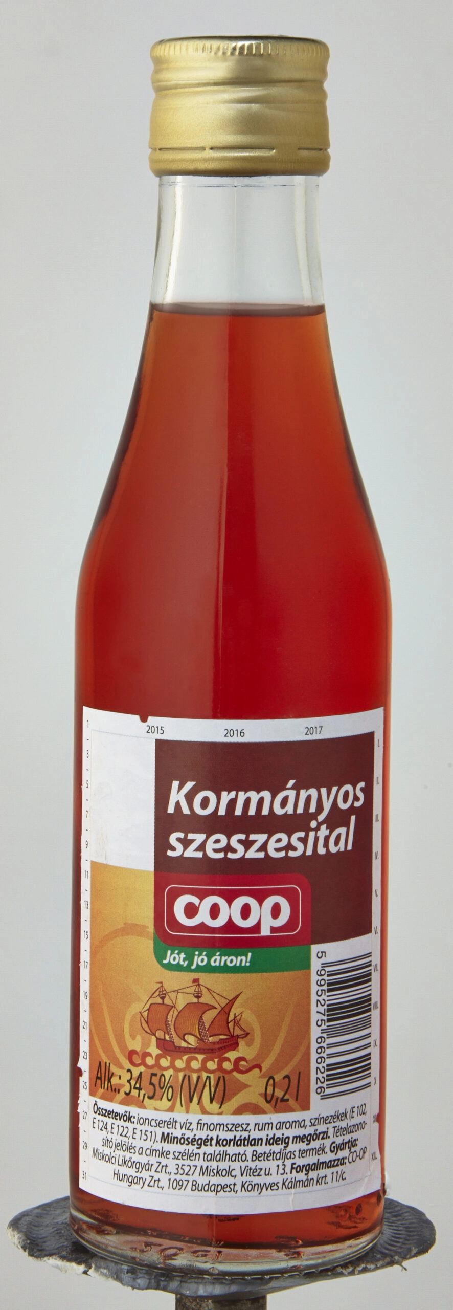 COOP KORMÁNYOS SZESZESITAL 34.5% 0.2L