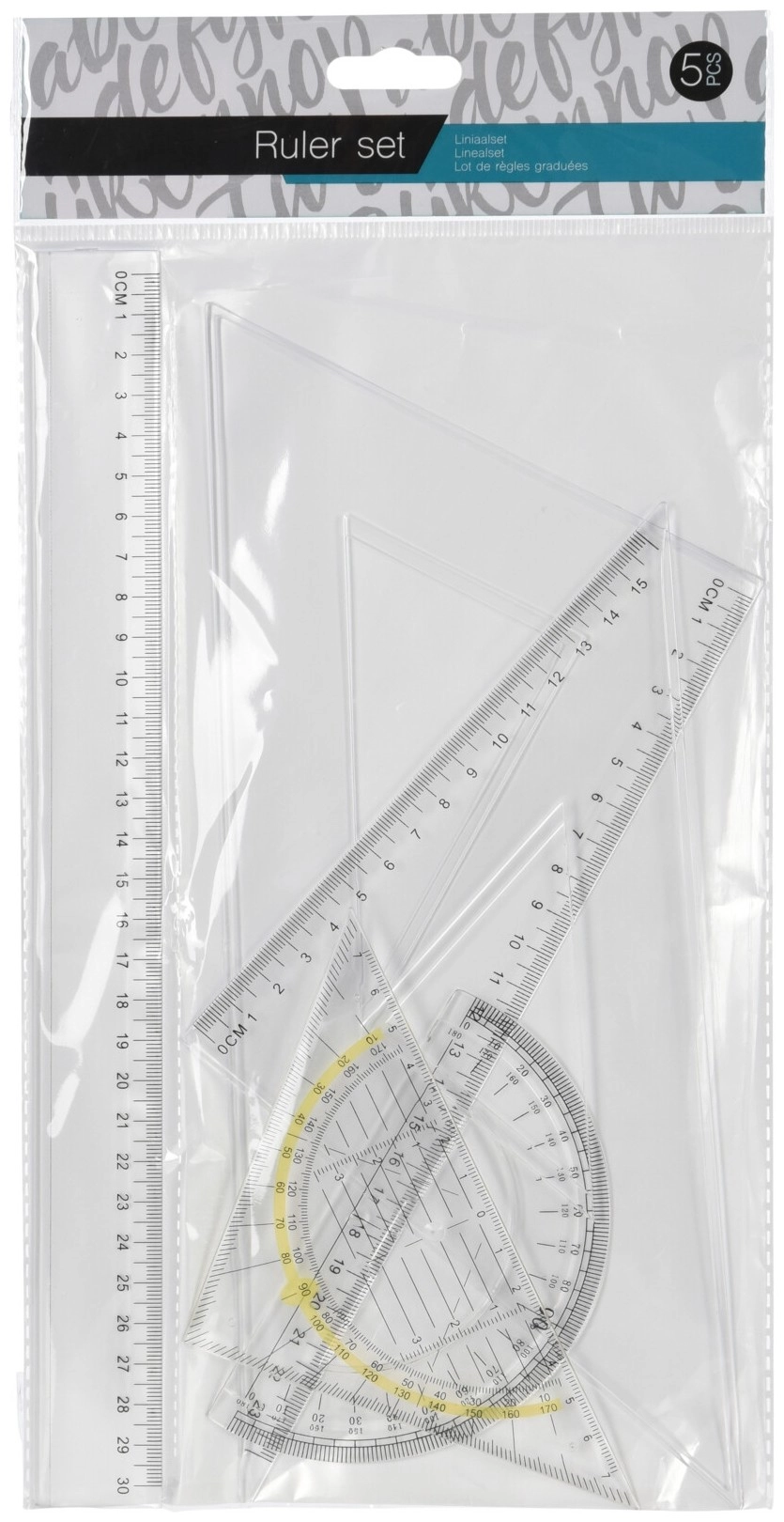 Vonalzó készlet 5db