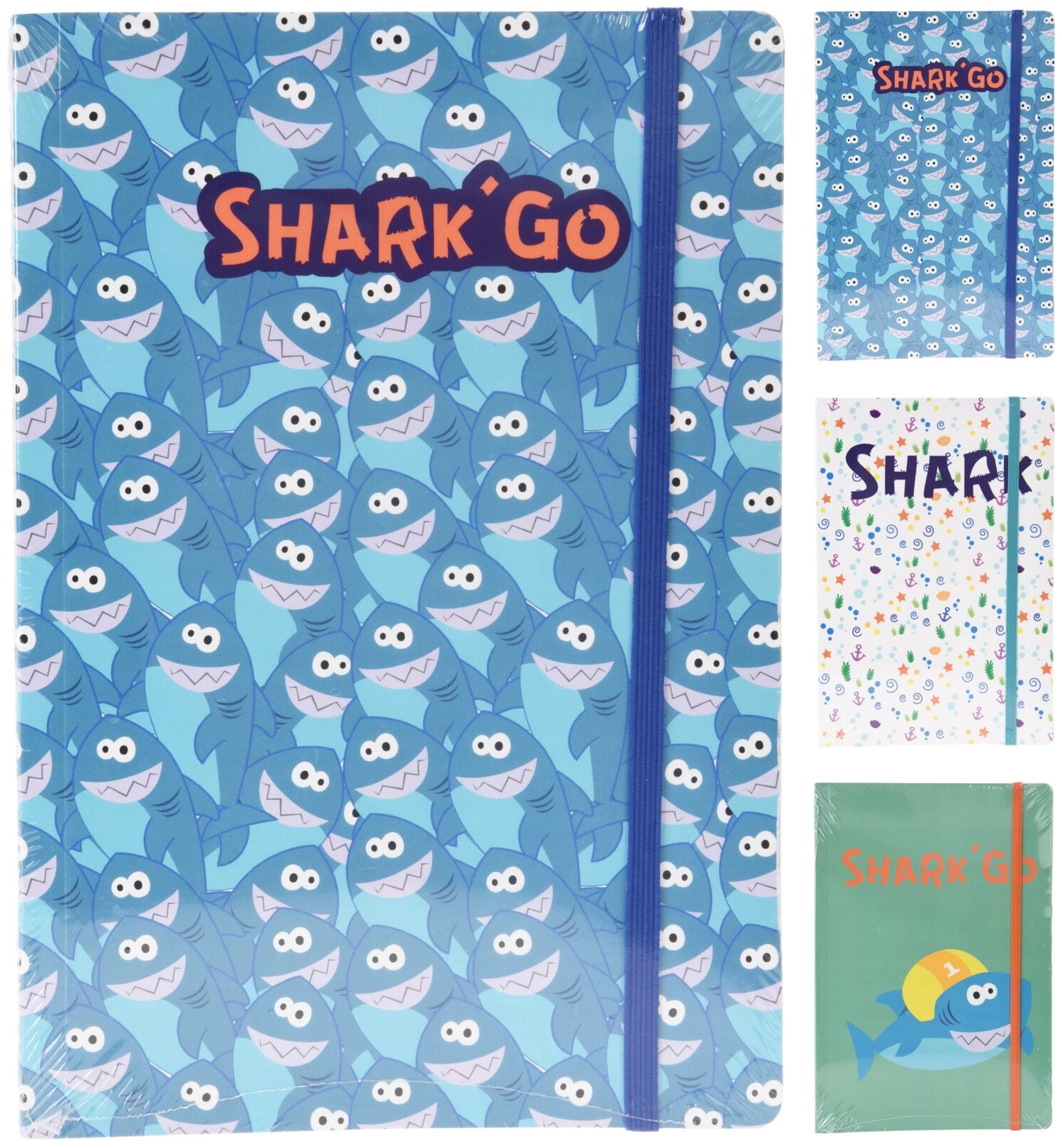 Jegyzetfüzet Cápás A5 méret 3 féle mintával
