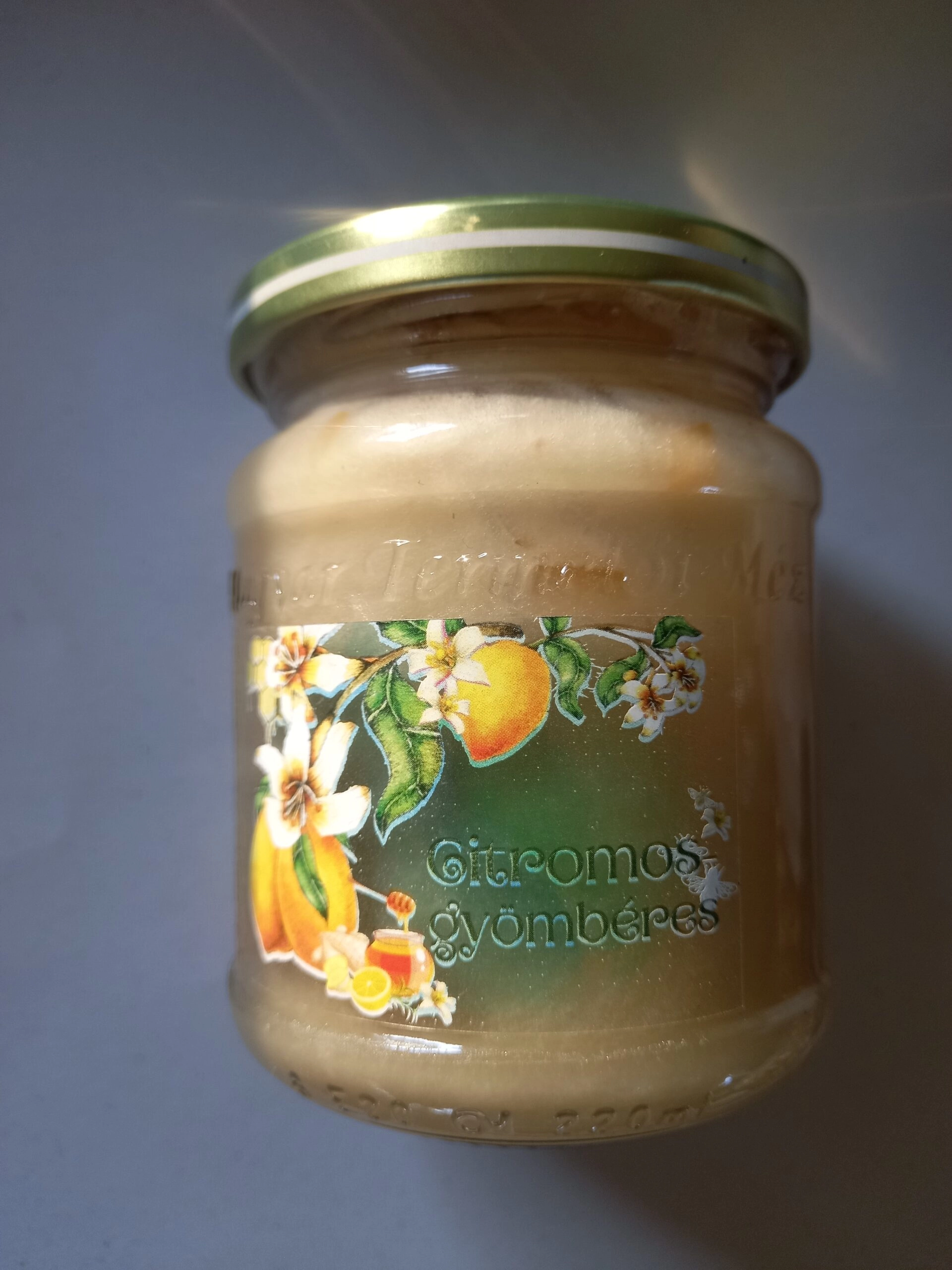 Citromos-gyömbéres krémméz 250g – Négykezes méhészet