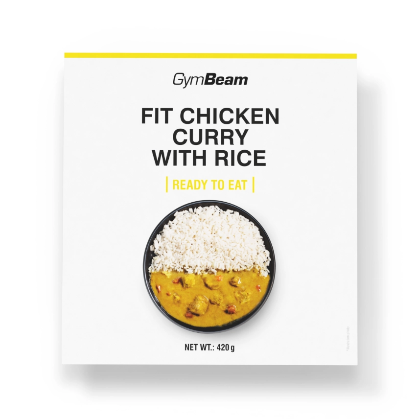 FIT RTE Currys csirke rizzsel 420g – Gymbeam