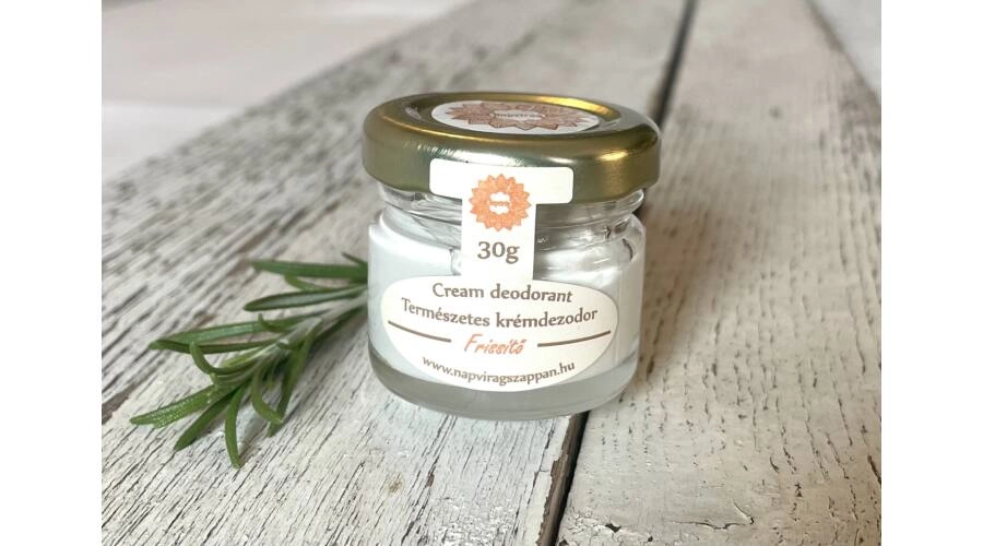 Dezodor Frissítő extra szűz kókuszolajjal, citromfű, teafa illattal 30g – Napvirág
