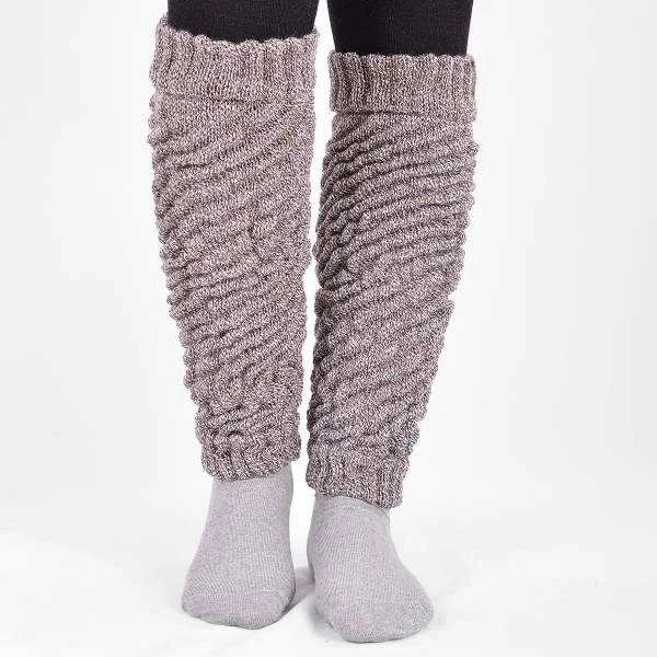 Dressa Aerobic női kötött lábszármelegítő – melírbarna