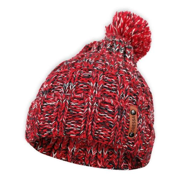 Dressa DRS kötött bojtos sapka – piros