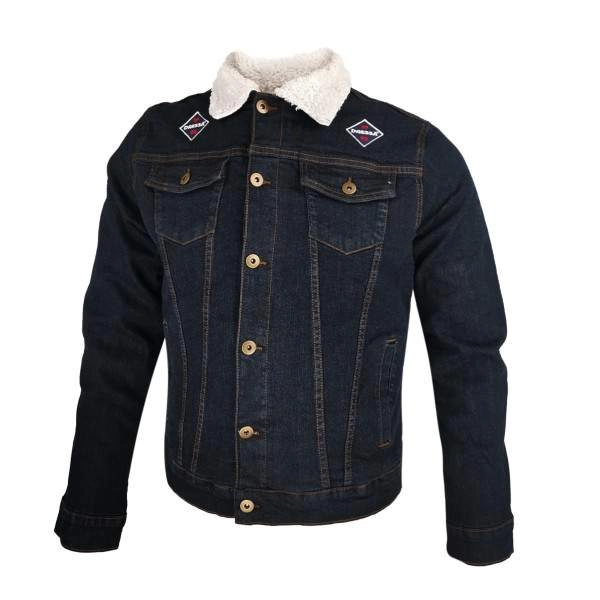 Dressa Vintage férfi átmeneti bundás bélelt farmer dzseki – farmerkék