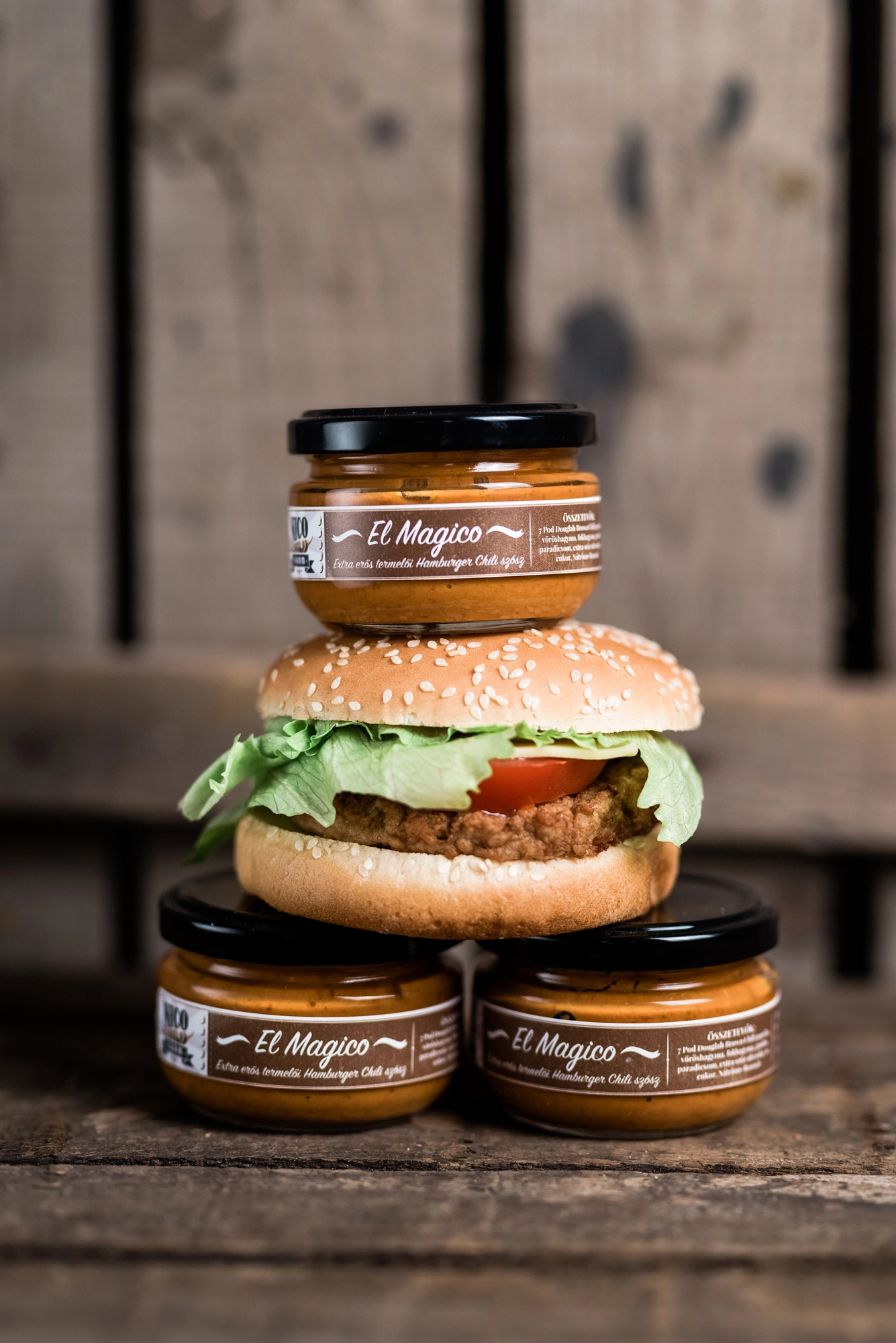 El Magico – Extra erős Hamburger Chili szósz 100 ml – Nico chilifarm