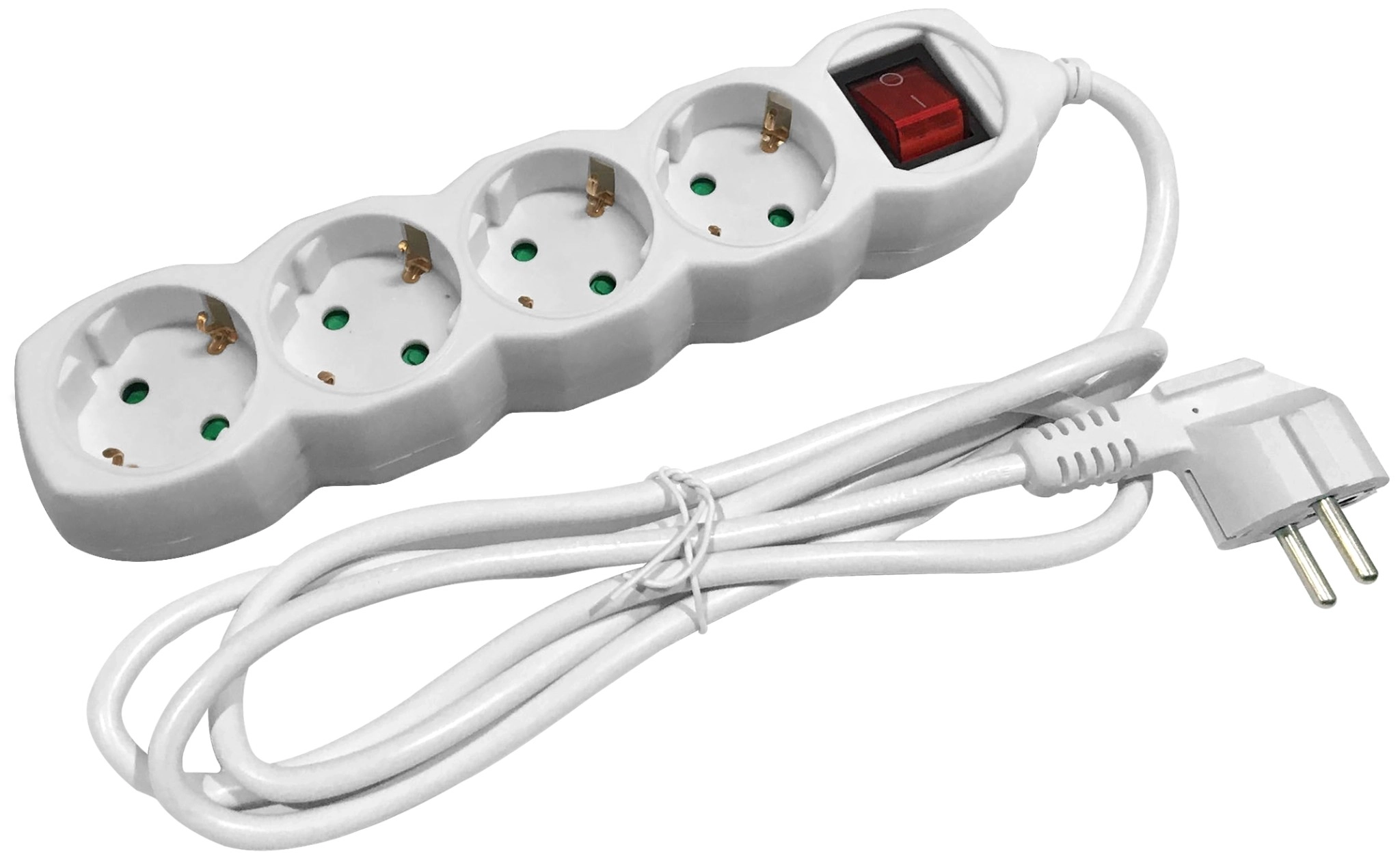 Entac Elosztó 4 Foglalat Kapcsolóval 5m 3G1,5 ESE1.5G4-5-SW