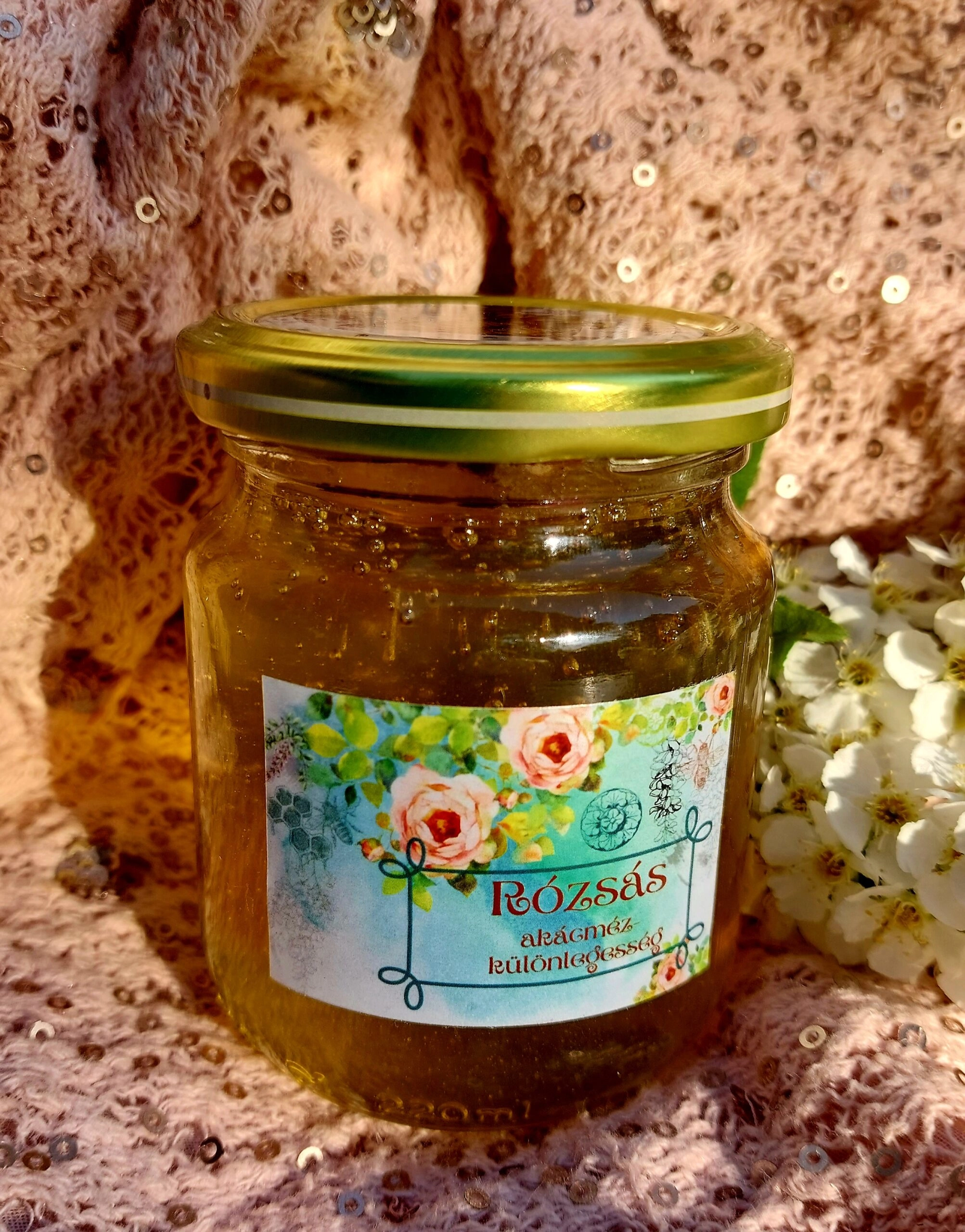 Rózsás akácméz 250g – Négykezes méhészet