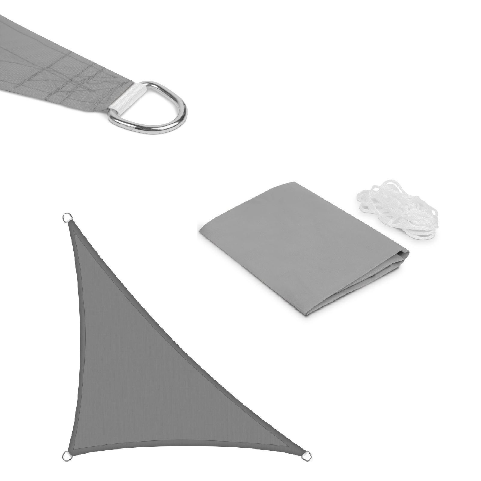 Napvitorla 3x3x3m szürke